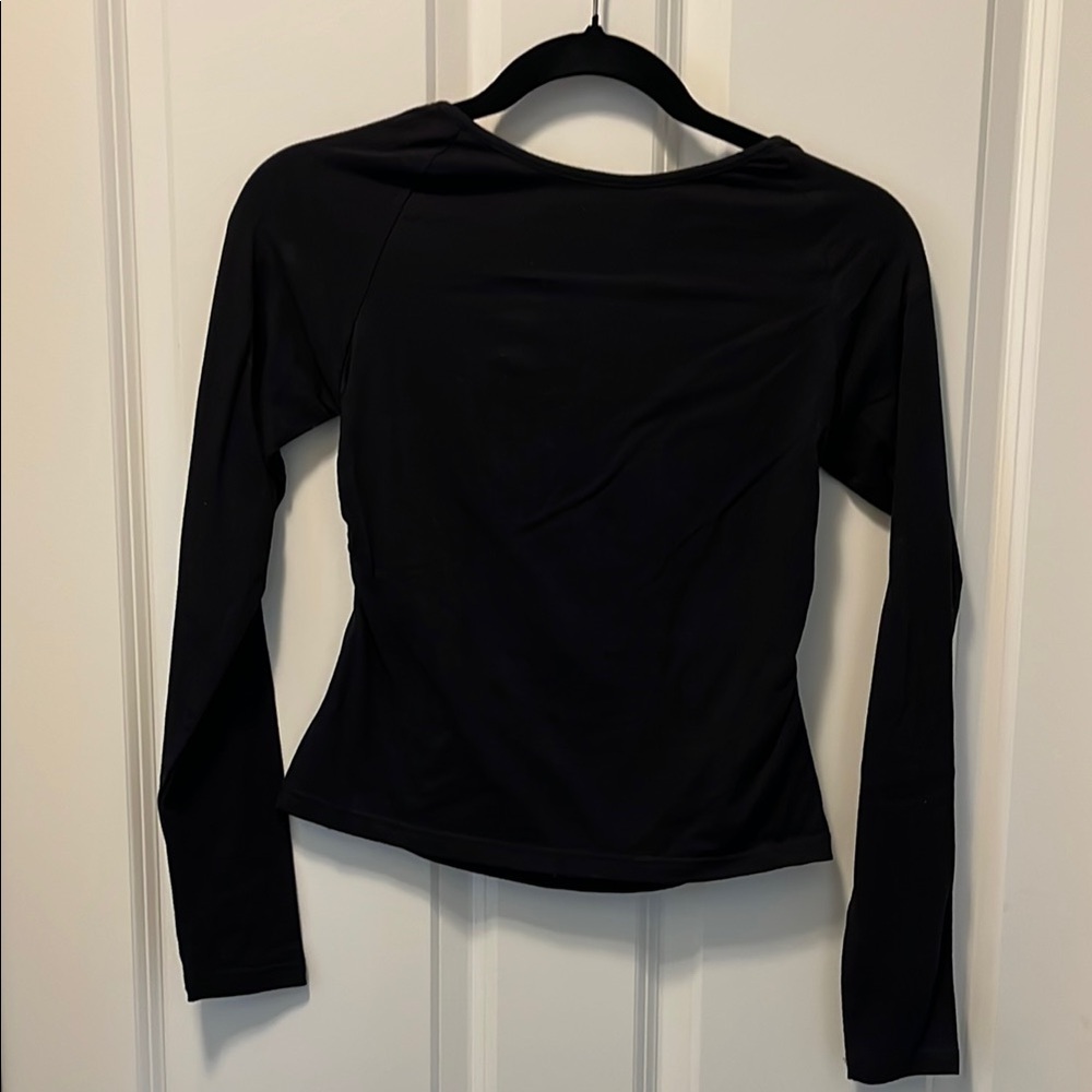 Princess Polly Black Fitted Long Sleeve Blouse